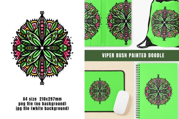 Download Viper Bush Painted Tattoo Doodle - Premium Resources
