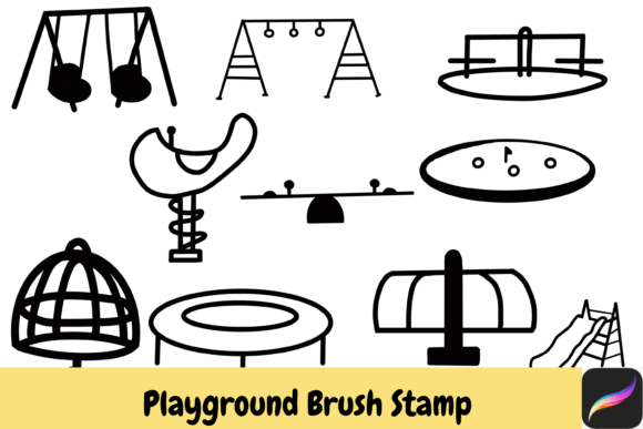 Download Playground Procreate Brush Stamps IPAD - Brush stamps Collection