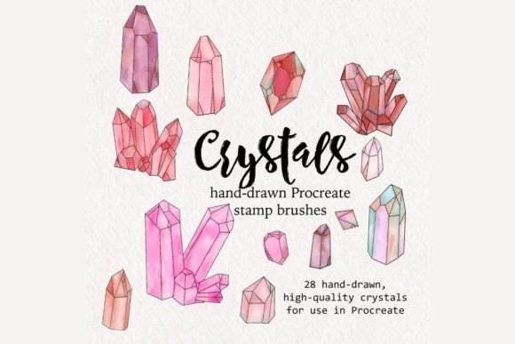 Download Crystal Procreate Brush Stamps - Brush stamps Collection