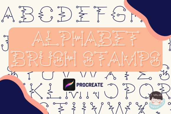 Download Alphabet Brush Stamps Procreate - Brush stamps Collection