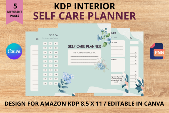Download Self Care Planner Page / Lovley Blue - Planner page Collection