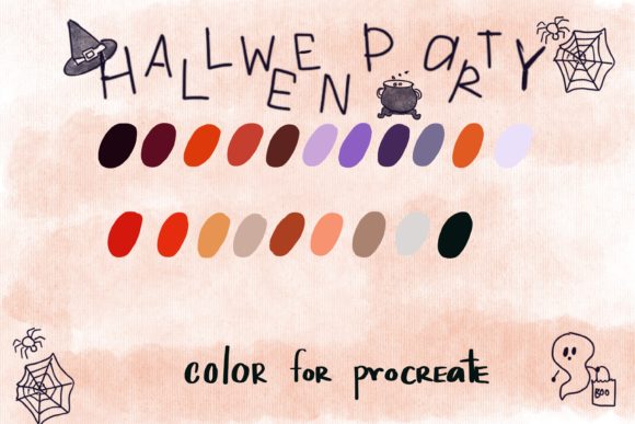 Download Halloween Party Procreate Palettes - Premium Resources