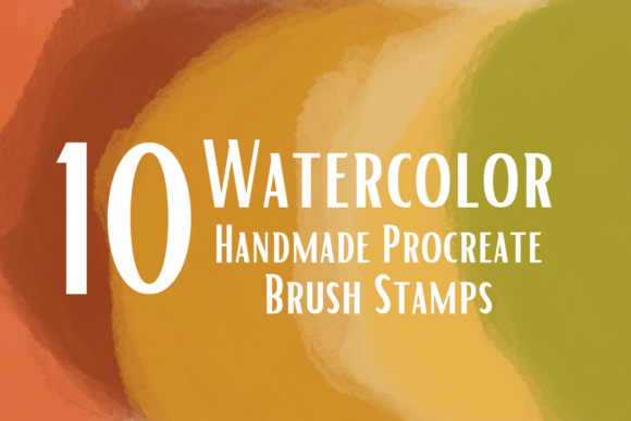 Download Watercolor Procreate Brush Stamps Set - Brush stamps Collection