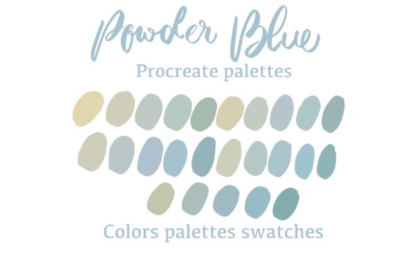 Download Powder Blue Procreate Palettes Swatches - Procreate palettes Collection